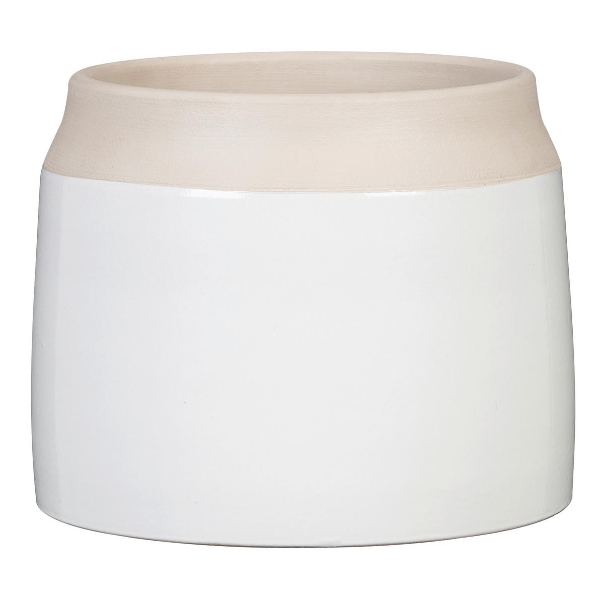 BLUMENTOPF  - Weiß, Basics, Keramik (25/25/21cm)
