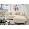 ECKSOFA Beige Mikrofaser  - Chromfarben/Beige, Design, Textil (250/190cm) - Livetastic