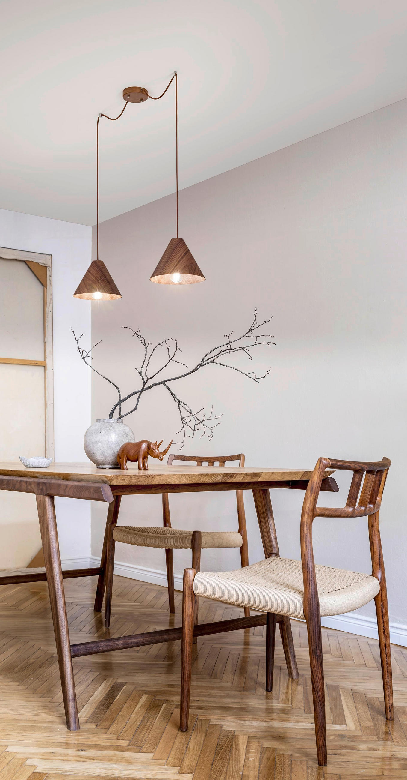 HÄNGELEUCHTE BIS 350/25/BIS 350 cm  - Design, Holz/Textil (BIS 350/25/BIS 350cm) - Fabas Luce