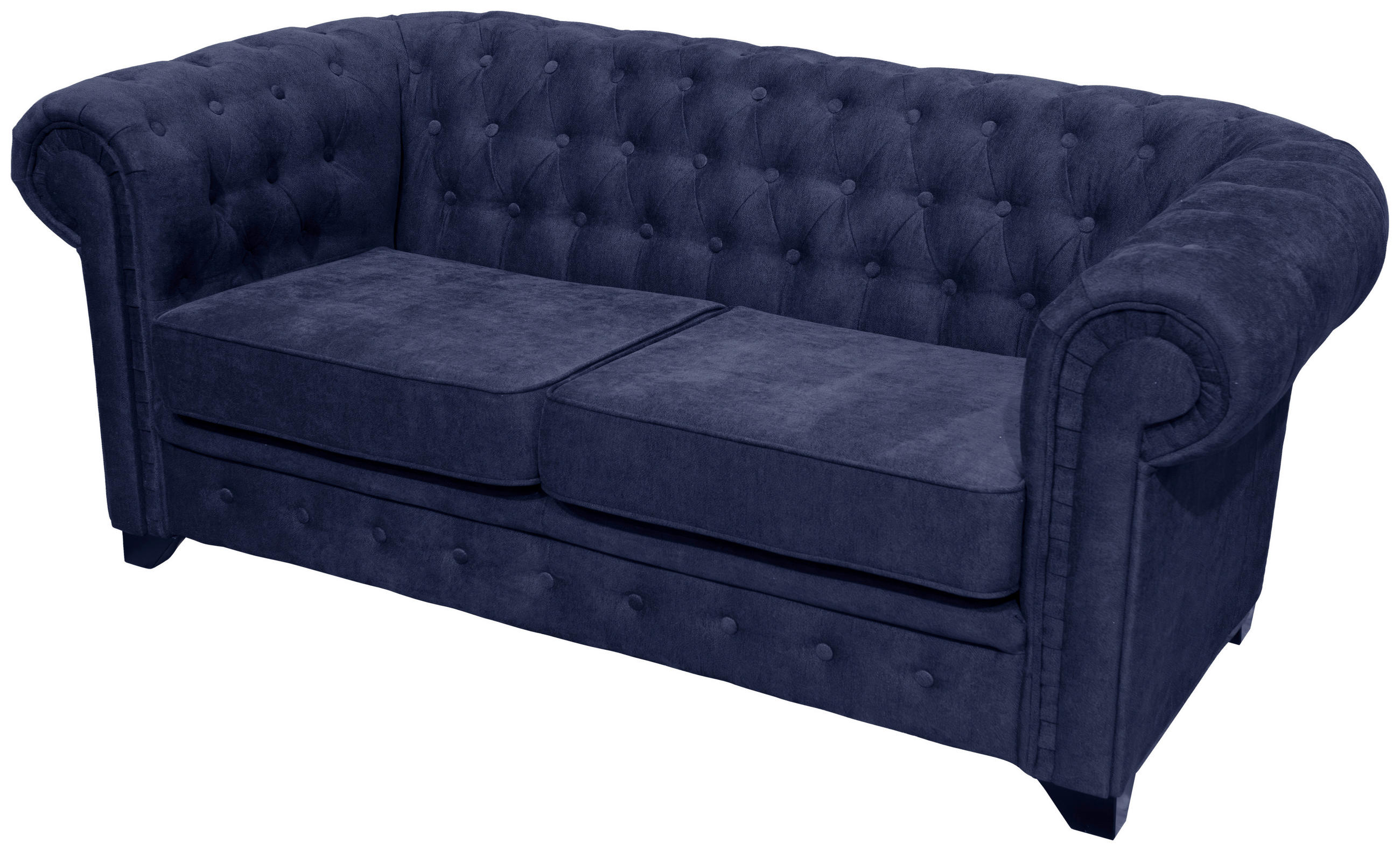 Livetastic POHOVKA CHESTERFIELD, dřevo, textil, kompozitní dřevo, modrá