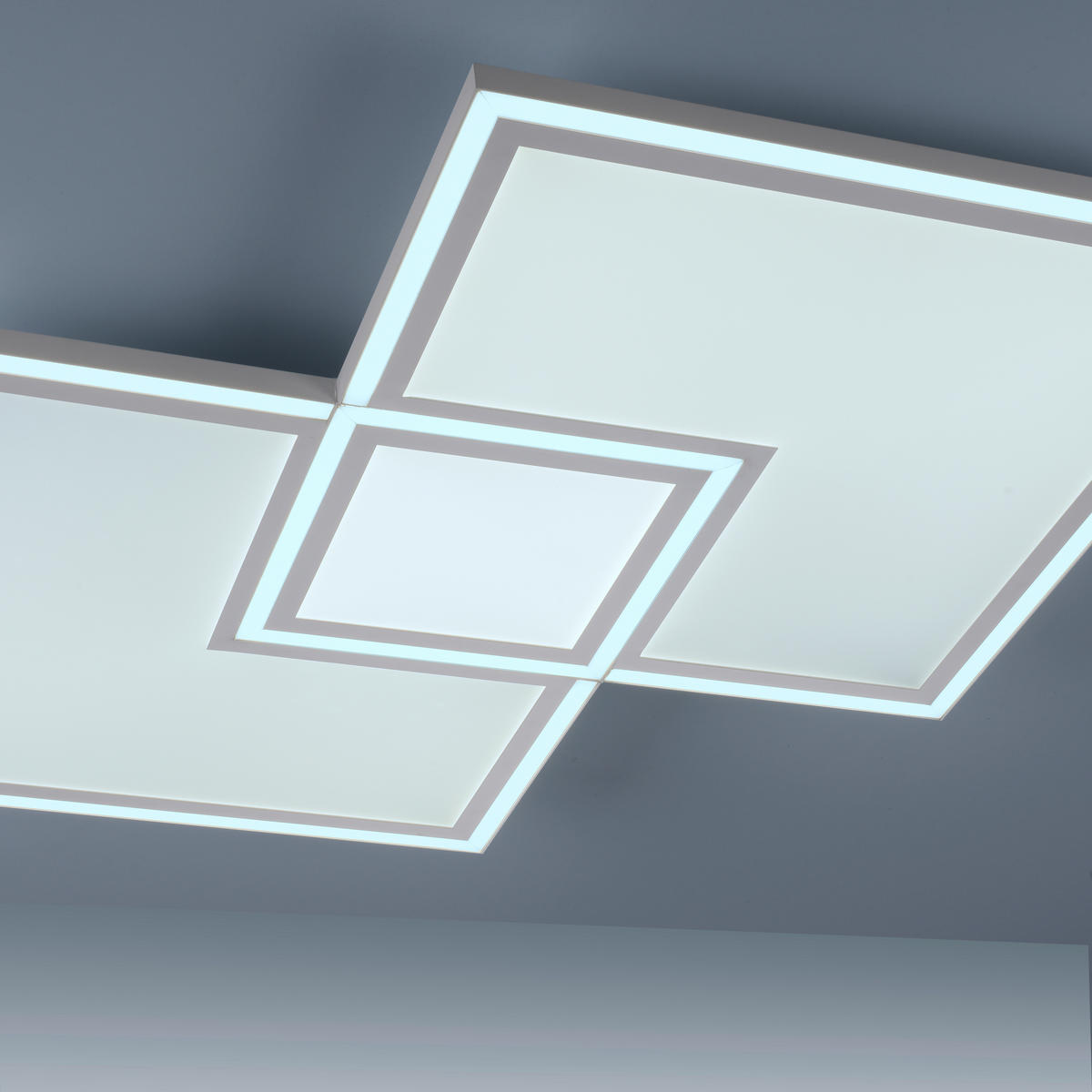 LED-DECKENLEUCHTE 51 W    67/67/5 cm  - Weiss, Trend, Kunststoff/Metall (67/67/5cm) - Novel