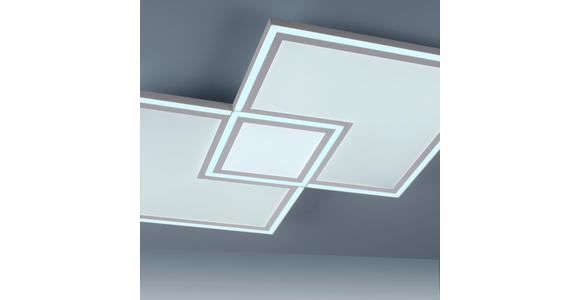 LED-DECKENLEUCHTE 67/67/5 cm   - Weiß, Trend, Kunststoff/Metall (67/67/5cm) - Novel