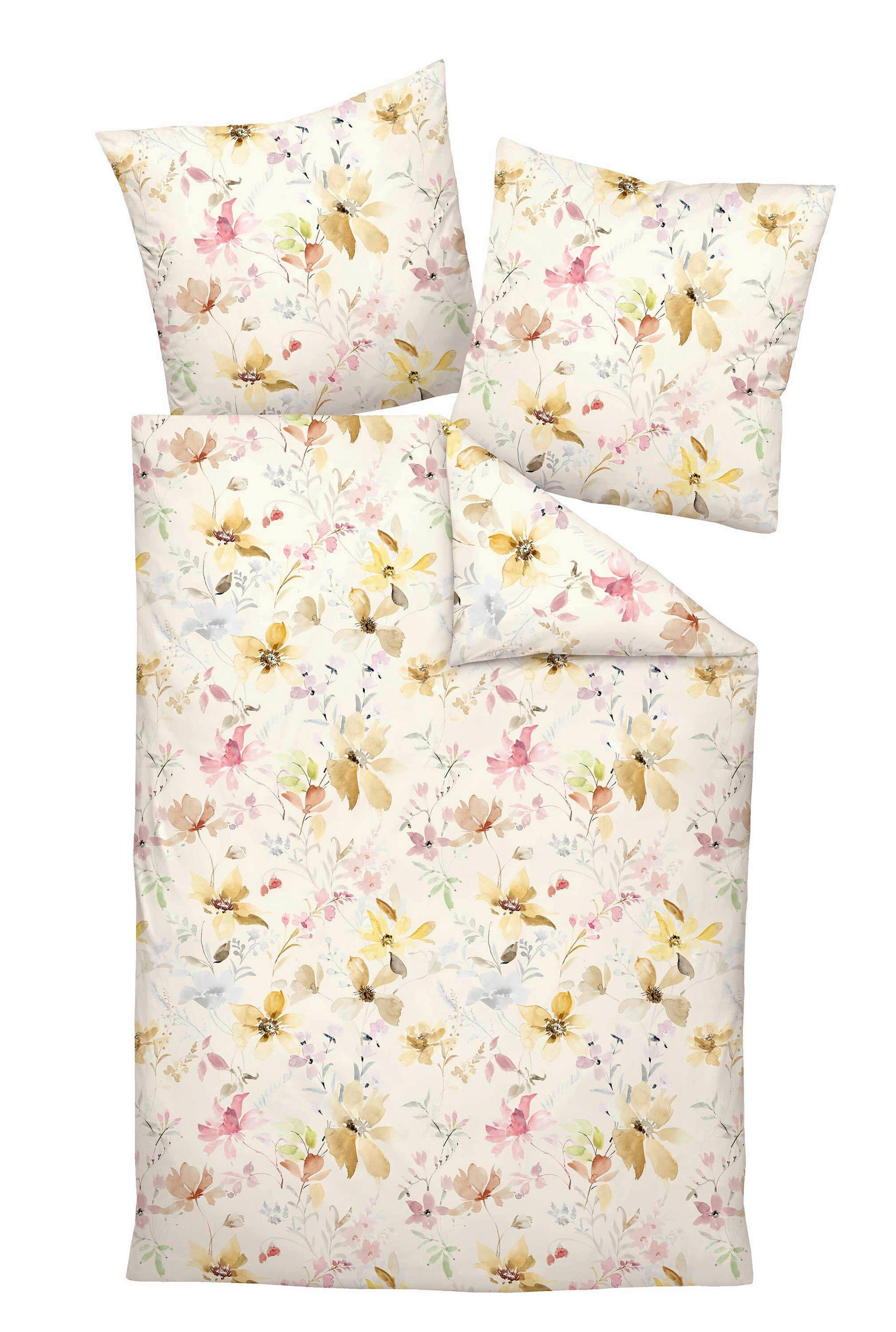 POSTELJNINA Milano mako saten večbarvno  - večbarvno, Basics, tekstil (140/220cm) - Janine