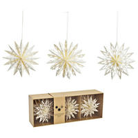 CHRISTBAUMANHÄNGER  - Weiß, Basics, Papier (10/10/2cm) - X-Mas