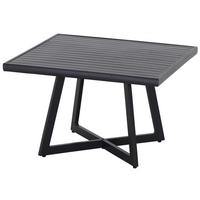 LOUNGETISCH 70/70/45 cm  - Anthrazit, KONVENTIONELL, Metall (70/70/45cm) - Siena Garden
