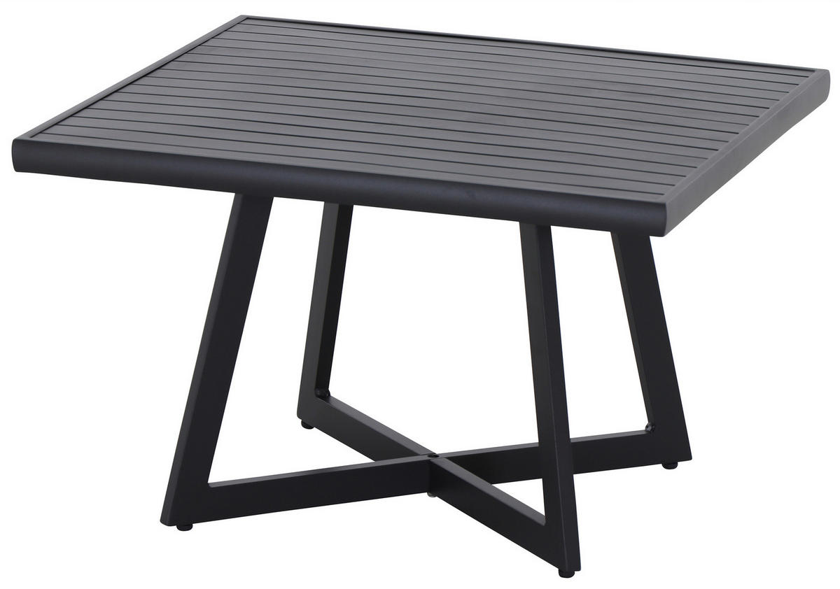 LOUNGETISCH 70/70/45 cm  - Anthrazit, KONVENTIONELL, Metall (70/70/45cm) - Siena Garden