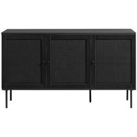 SIDEBOARD 140/80/40 cm  - svart, Trend, metall/trämaterial (140/80/40cm) - Best Price