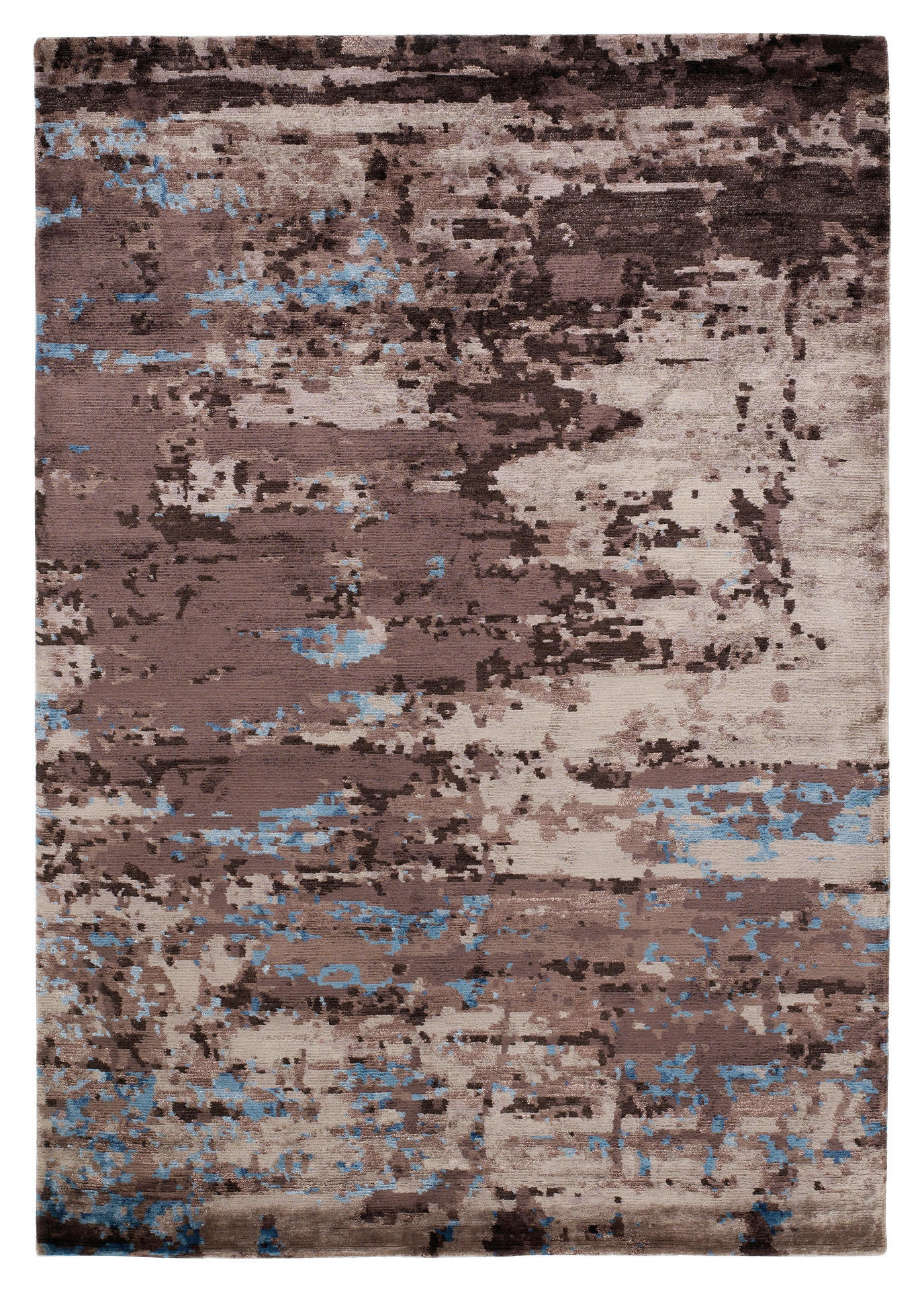 Orientalischer Webteppich Blau/braun Angeles Pilano