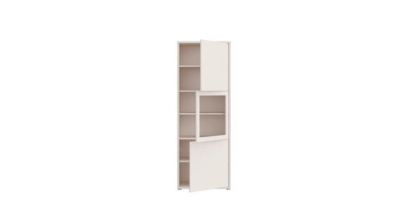 VITRINE  in Sandfarben  - Sandfarben/Grau, MODERN, Glas/Holz (64,8/179,1/44cm) - Carryhome