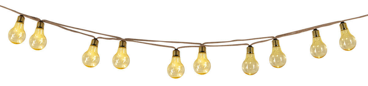 SOLARLEUCHTE  - Bernsteinfarben/Schwarz, Basics, Kunststoff/Metall (570/6/10,6cm) - Ambia Garden