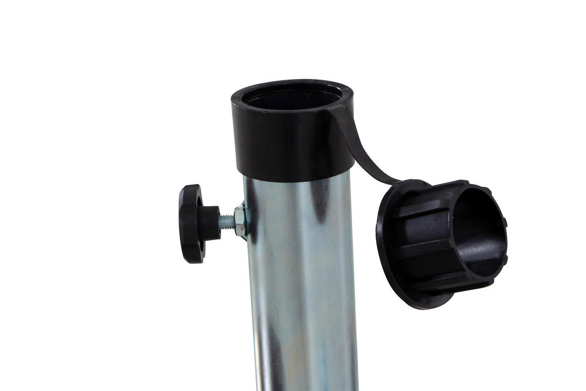 SONNENSCHIRMSTÄNDER Silberfarben  - Silberfarben, KONVENTIONELL, Metall (49,5/39/39,5cm) - Siena Garden