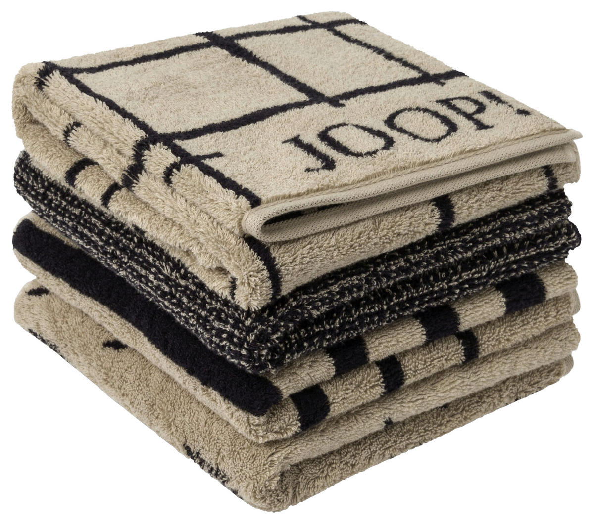 RUČNÍK, 50/100 cm, béžová - béžová, Basics, textil (50/100cm) - Joop!