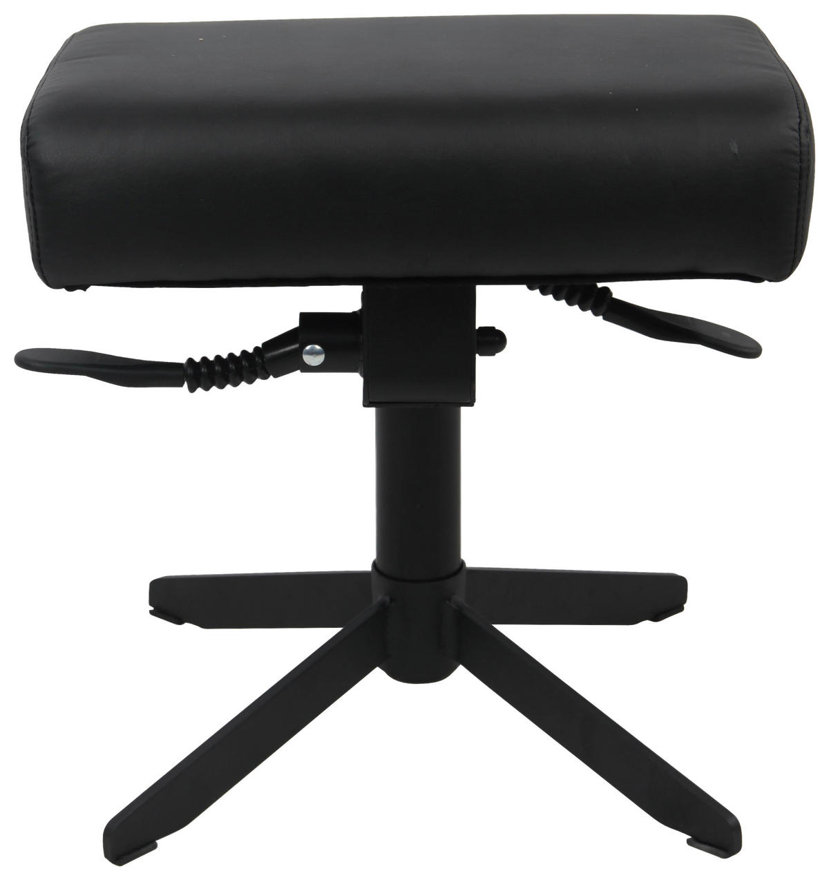 BÜROHOCKER Schwarz  - Schwarz, Design, Textil/Metall (44/44-56/36cm) - BX Gaming