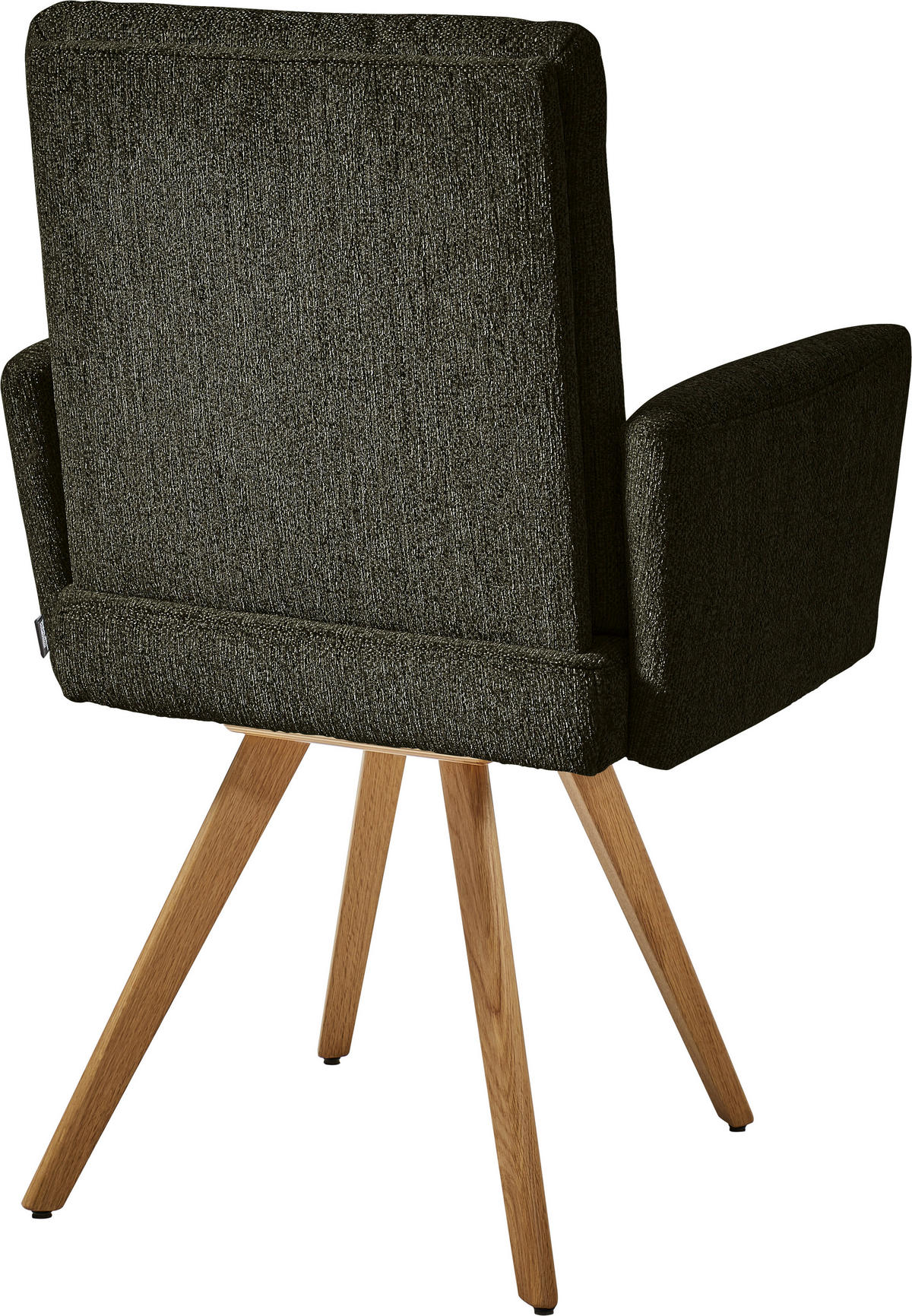 ARMLEHNSTUHL  in Flachgewebe  - Eichefarben/Grün, Design, Holz/Textil (56/92/60cm) - Dieter Knoll
