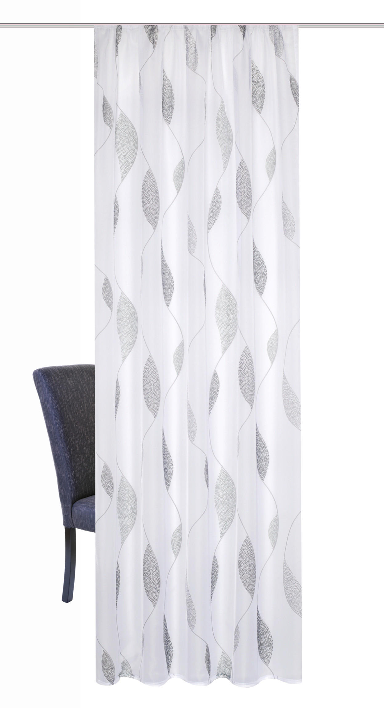 FERTIGVORHANG  transparent  140/145 cm   - Taupe/Grau, KONVENTIONELL, Textil (140/145cm)