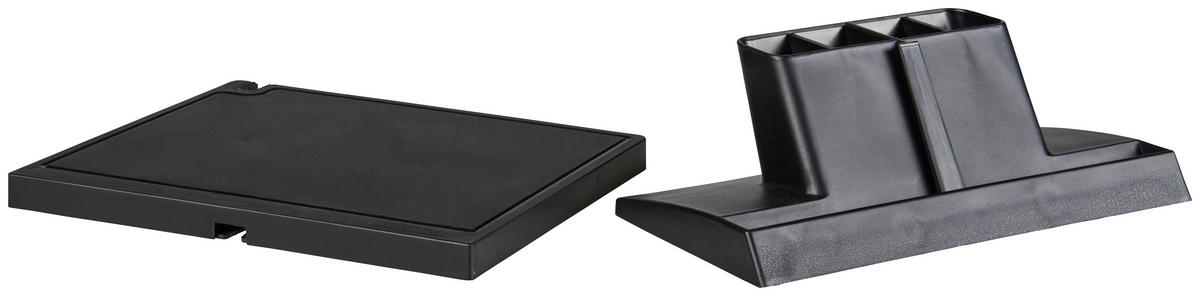 MESSERBLOCK  - Schwarz, Basics, Kunststoff/Metall (27/20/13,5cm) - Homeware Profession.
