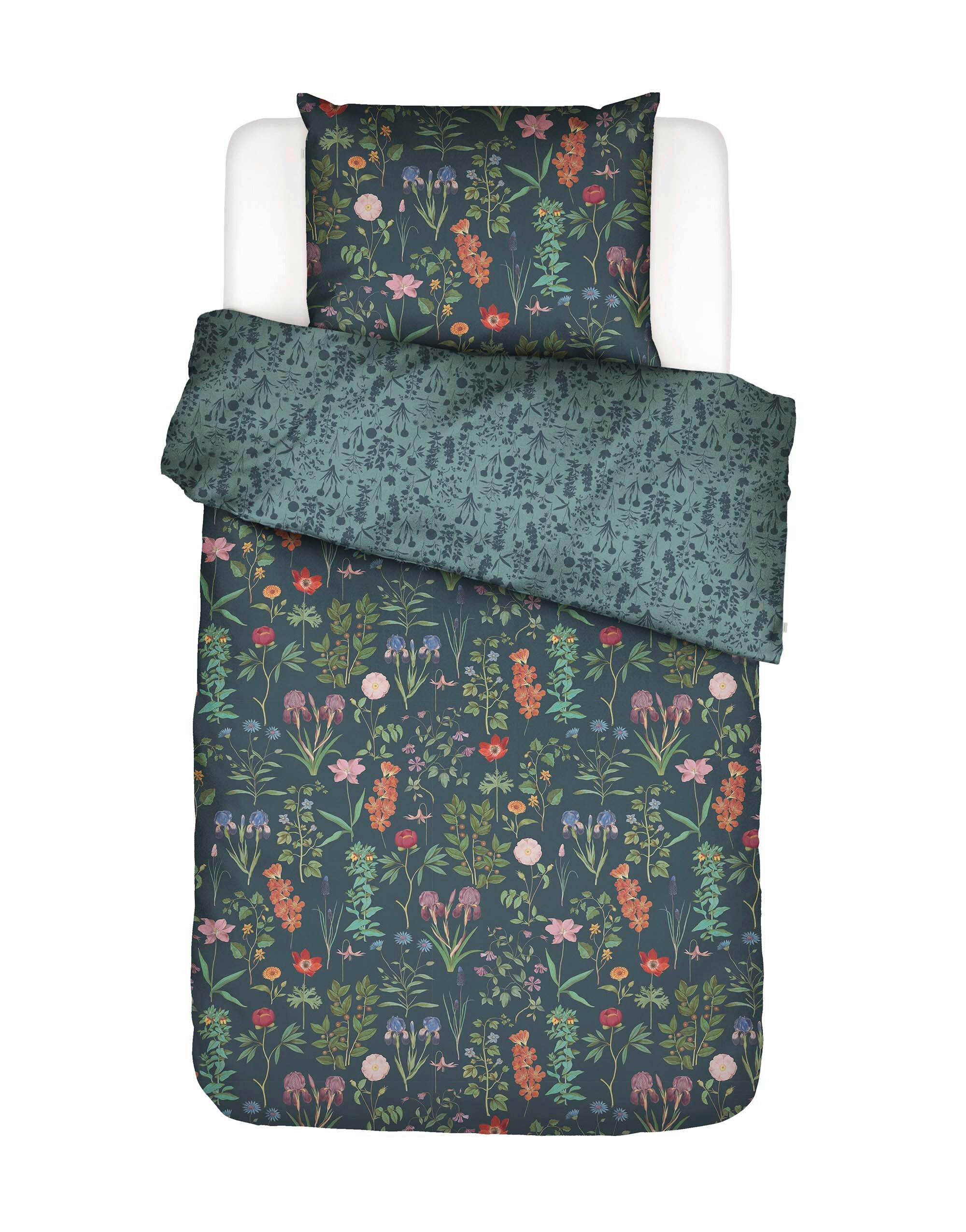 POSTELJNINA MARIGOLD 135/200 cm saten siva  - siva, Konvencionalno, tekstil (135/200cm) - Essenza