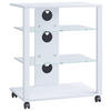 TV-RACK - Weiss, Basics, Holzwerkstoff/Kunststoff (60/70/41cm) - MID.YOU