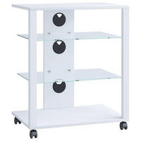 TV-RACK - Weiss, Basics, Holzwerkstoff/Kunststoff (60/70/41cm) - MID.YOU