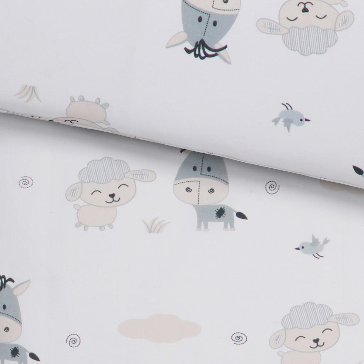 DETSKÁ POSTEĽNÁ BIELIZEŇ 100/135 cm  - biela, Basics, textil (100/135cm) - Patinio