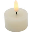 TEELICHT MIT LED  - Creme, LIFESTYLE, Kunststoff/Paraffin (4,5/2,5cm) - Ambia Home