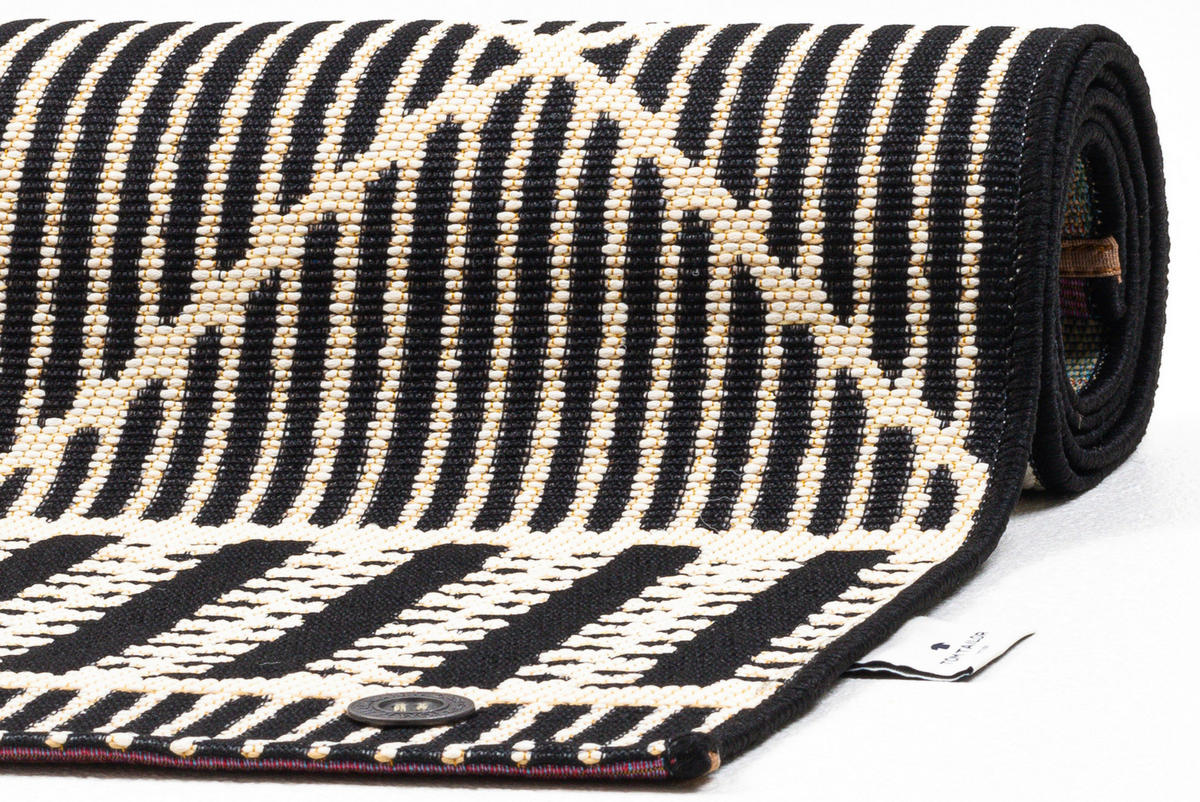 OUTDOORTEPPICH 120/180 cm Schwarz  - Schwarz, Basics, Textil (120/180cm) - Tom Tailor