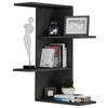 WANDREGAL Schwarz  - Schwarz, MODERN, Holzwerkstoff (45/77/45cm) - MID.YOU