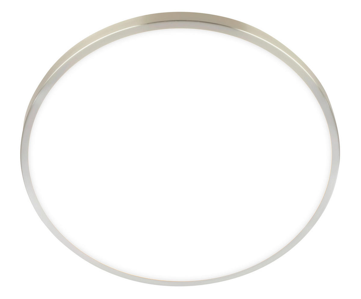 LED-DECKENLEUCHTE Kaida 33/6 cm   - Nickelfarben, Basics, Kunststoff/Metall (33/6cm)