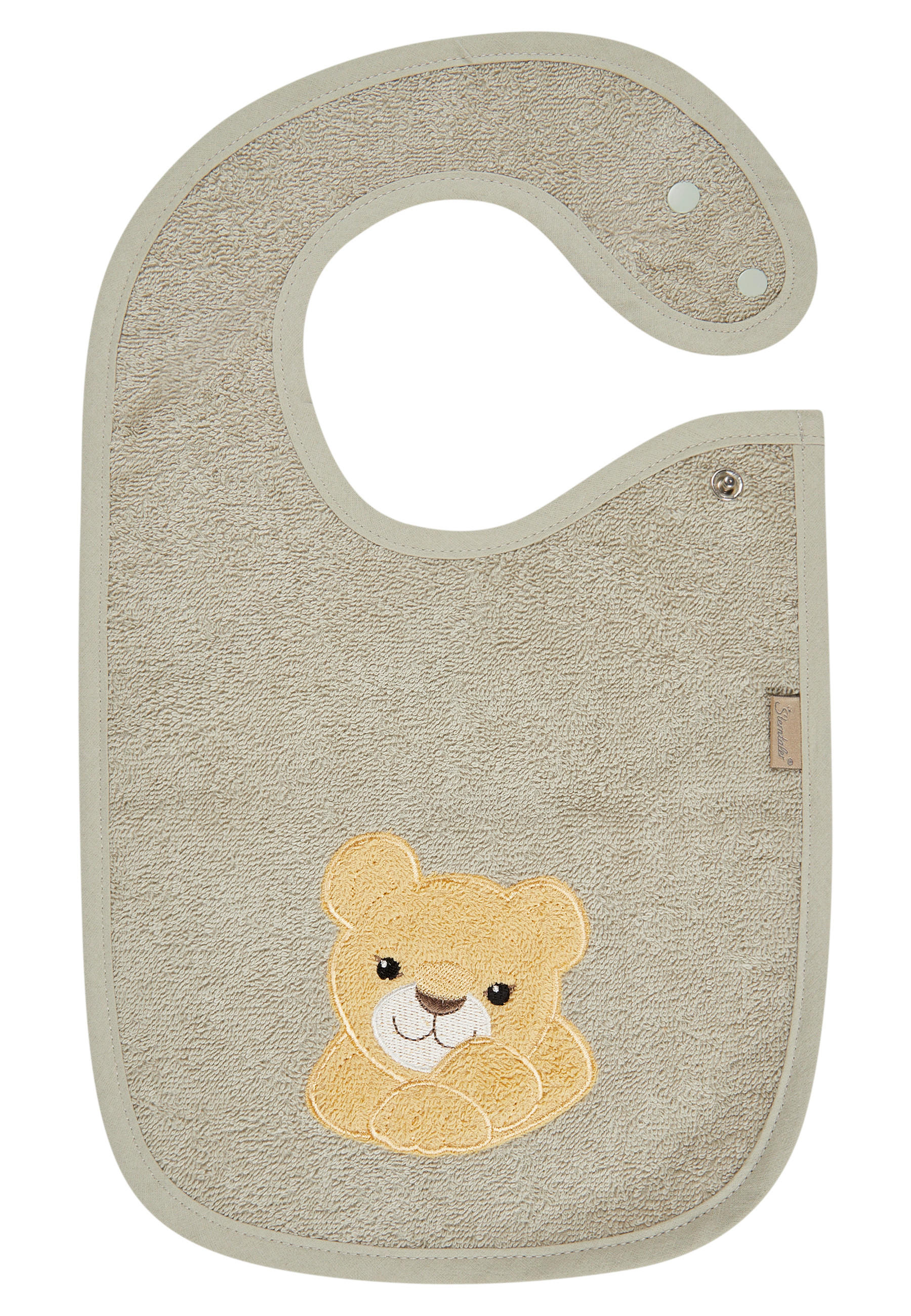 LÄTZCHEN Löwe Leo  - Mintgrau, Basics, Textil (38/26/0,5cm) - Sterntaler