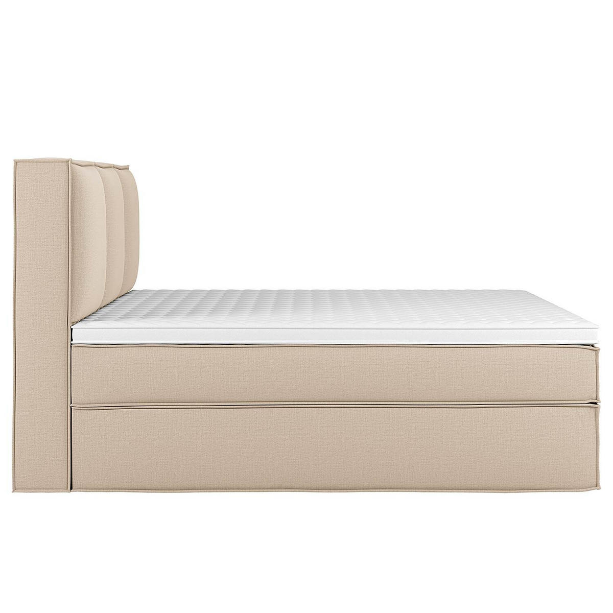 BOXSPRINGBETT 270/200 cm  in Beige  - Beige, Design, Textil (270/200cm) - home24