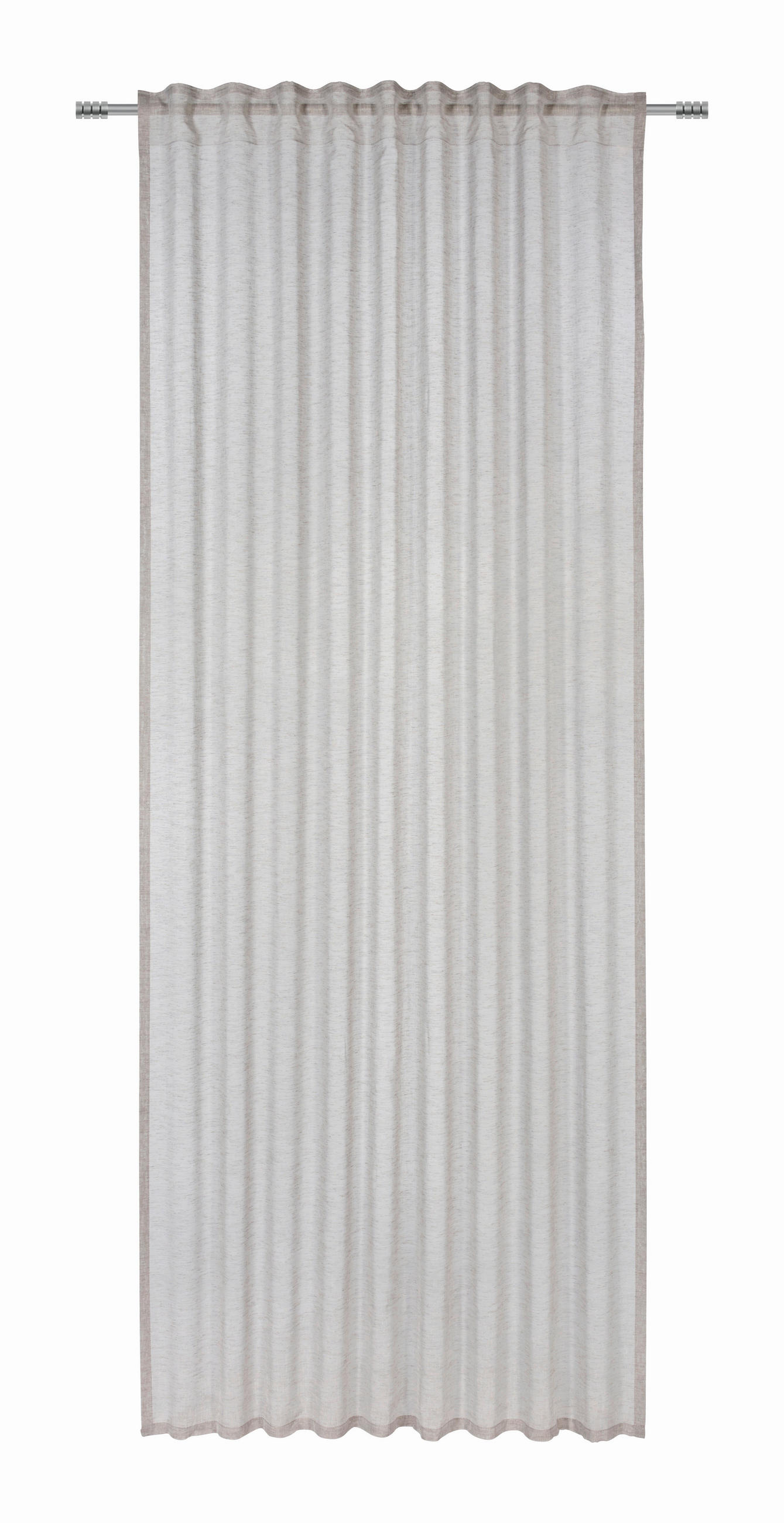 FERTIGVORHANG  halbtransparent   140/245 cm  - Taupe, KONVENTIONELL, Textil (140/245cm) - Esposa