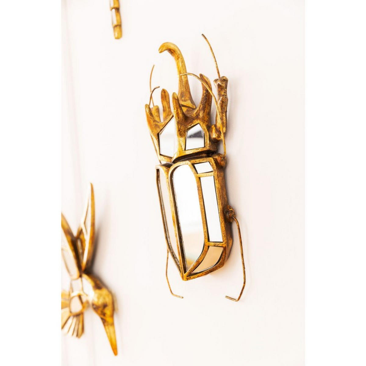 DEKOHÄNGER - Goldfarben, Trend, Glas/Kunststoff (25/39/6cm) - Kare-Design