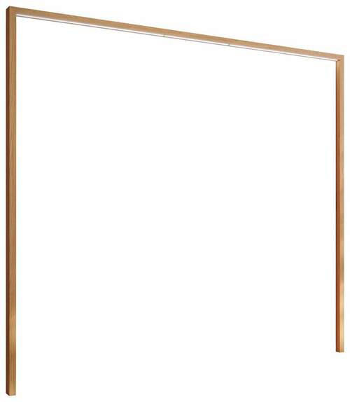 PASSEPARTOUTRAHMEN 268/231/10 cm   - Eichefarben, Modern, Holz (268/231/10cm) - Livetastic