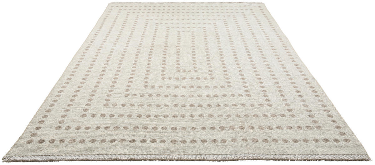 FLACHWEBETEPPICH Wohnzimmer 160/230 cm Grauweiß rechteckig  - Grauweiß, Design, Textil (160/230cm) - Novel