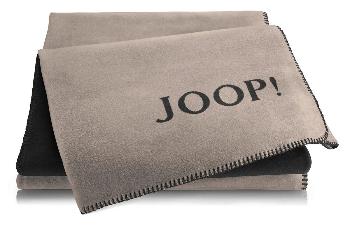 WOHNDECKE Uni Doubleface 150/200 cm  - Anthrazit/Hellgrau, Design, Textil (150/200cm) - Joop!