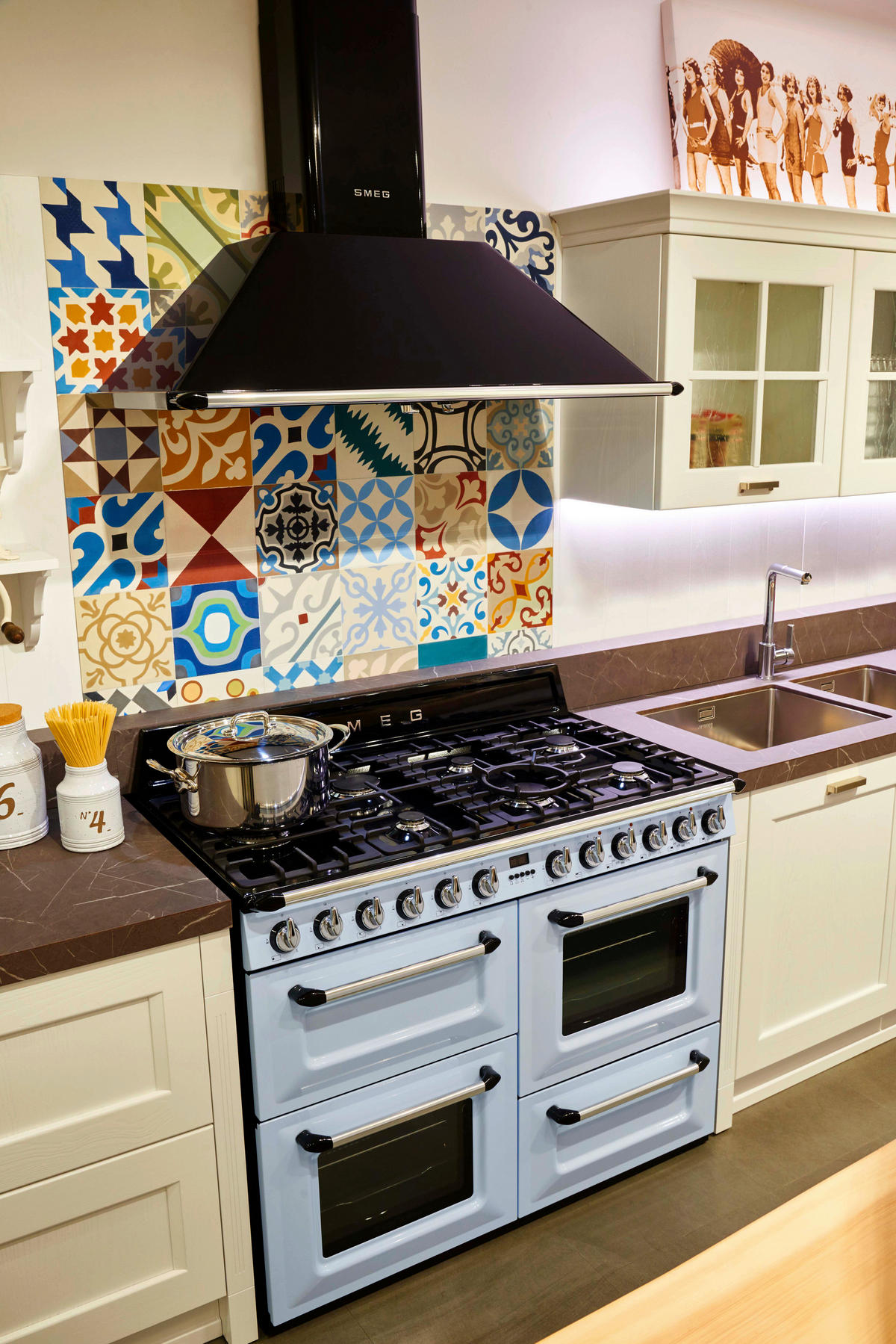 DUNSTABZUGSHAUBE KT110BLE  - Schwarz, Basics, Metall (110/90/53,2cm) - SMEG