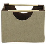 REGALKORB   - Braun/Cappuccino, Basics, Holz/Textil (27/27cm) - Landscape