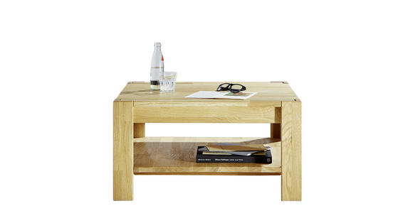 COUCHTISCH Wildeiche massiv rechteckig Eichefarben - Eichefarben, KONVENTIONELL, Holz (70/70/38cm) - Linea Natura