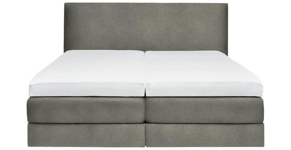 BOXSPRINGBETT 180/200 cm  in Grau  - Grau, KONVENTIONELL, Holz/Textil (180/200cm) - Dieter Knoll