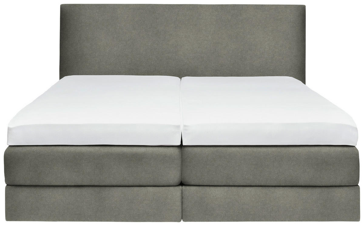 BOXSPRINGBETT 200/200 cm  in Grau  - Grau, Konventionell, Holz/Textil (200/200cm) - Dieter Knoll