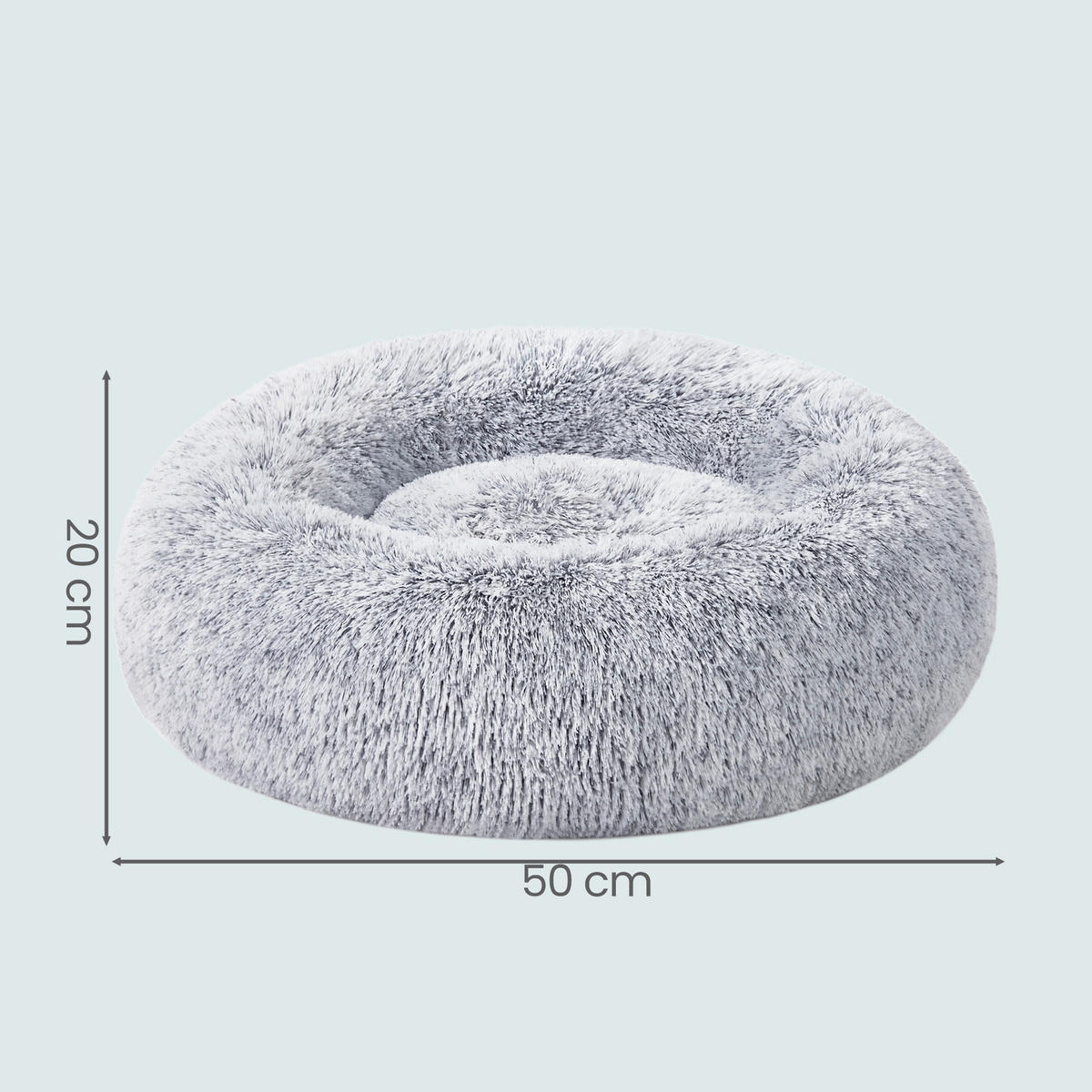 HUNDEBETT - Hellgrau, Trend, Textil (50/20/50cm) - Boxxx