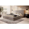 POLSTERBETT 160/200 cm  in Beige  - Beige/Schwarz, Modern, Holz/Kunststoff (160/200cm) - MID.YOU