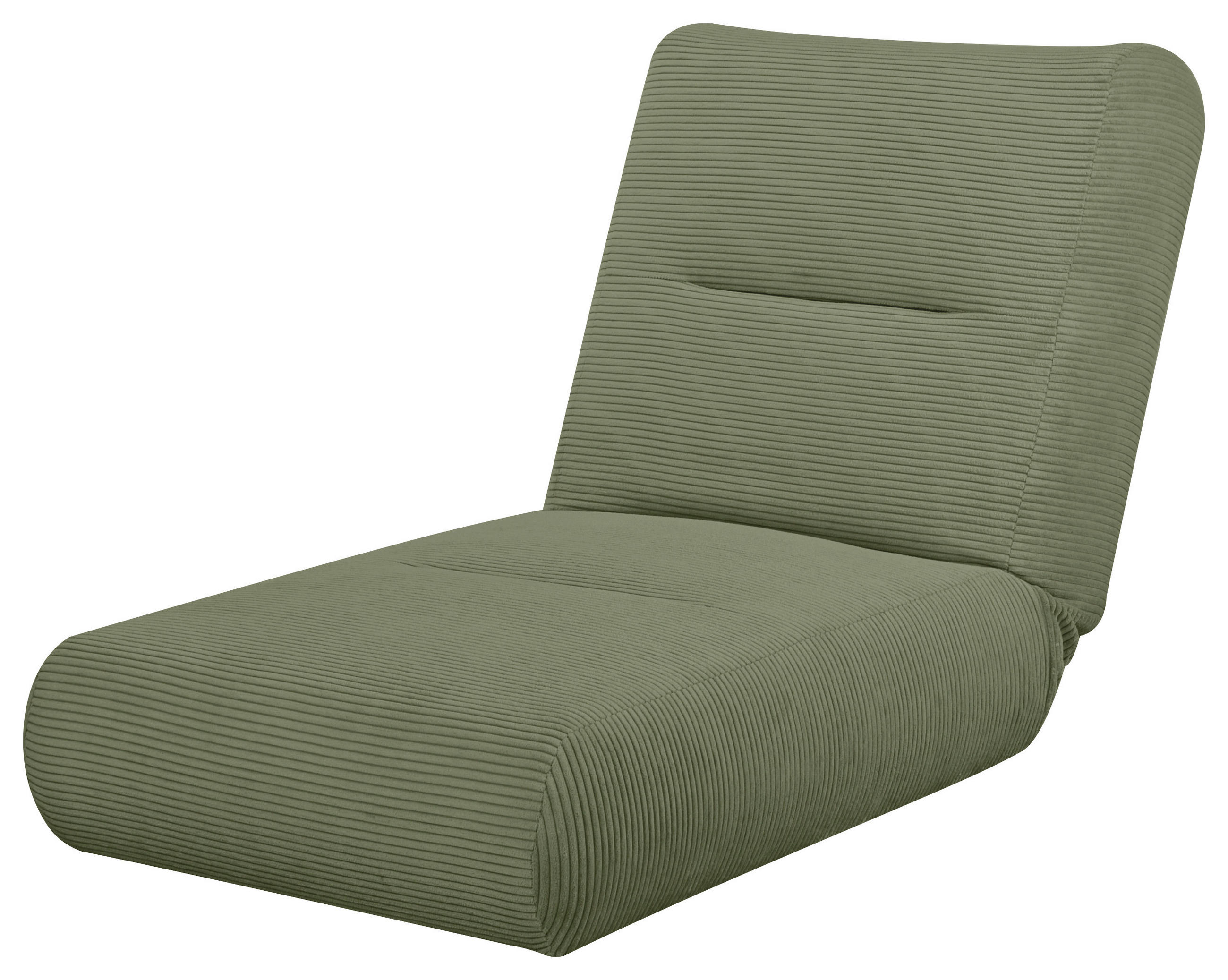 BÄDDFÅTÖLJ i manchester olivgrön  - olivgrön, Design, textil (81/88/160cm) - Livetastic