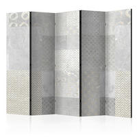 PARAVÁN, 225/172/3 cm - světle šedá/šedobéžová, Basics, dřevo/textil (225/172/3cm) - artgeist