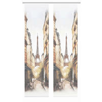 FLÄCHENVORHANG  2 Stück  blickdicht  60/245 cm   - Naturfarben/Weiß, LIFESTYLE, Textil (60/245cm)