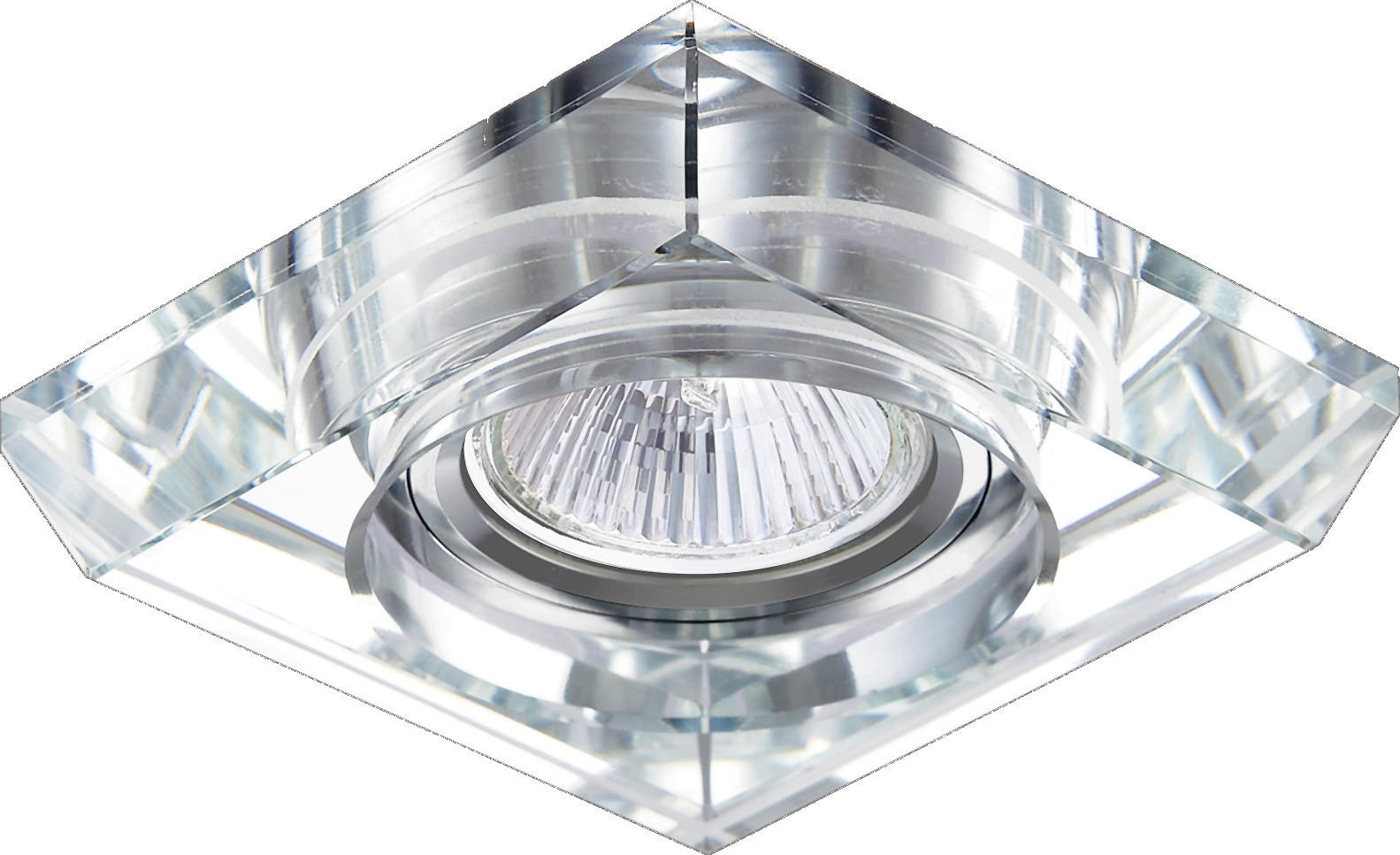 SPOTLÁMPA - krómszínű, Basics, üveg/fém (9/9/2cm)