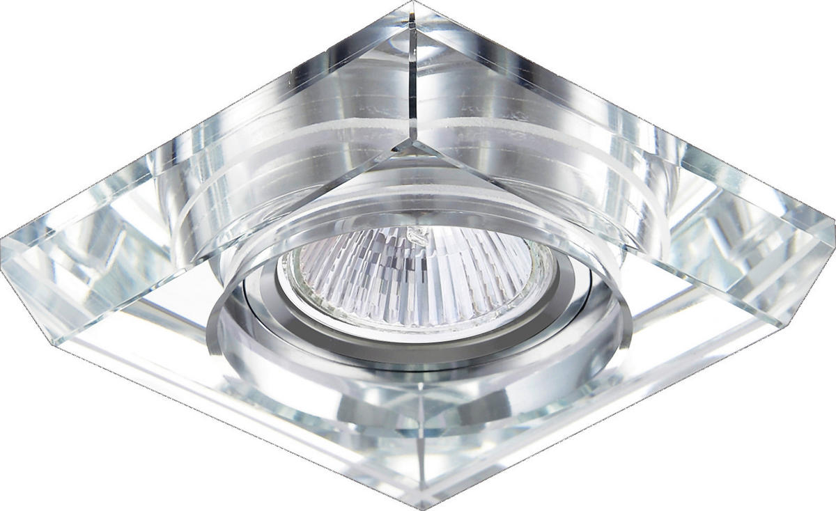 SPOTLÁMPA - krómszínű, Basics, üveg/fém (9/9/2cm)