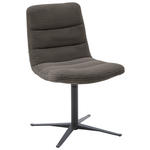 STUHL - Schwarz/Mokka, Design, Textil/Metall (52/88/66cm) - Dieter Knoll
