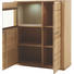 HIGHBOARD 107/131/38 cm - Edelstahlfarben/Eichefarben, KONVENTIONELL, Glas/Holz (107/131/38cm) - Novel HIGHBOARD 107/131/38 cm - Edelstahlfarben/Eichefarben, KONVENTIONELL, Glas/Holz (107/131/38cm) - Novel