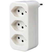 STECKER - Weiss, Basics, Kunststoff/Metall (4.5/9.5/8cm) - Eglo